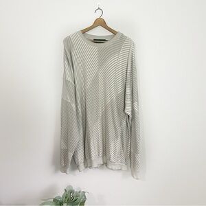 [Tundra Canada] Men's Vintage 100% Cotton XXL Gray Printed Long Sleeve Sweater